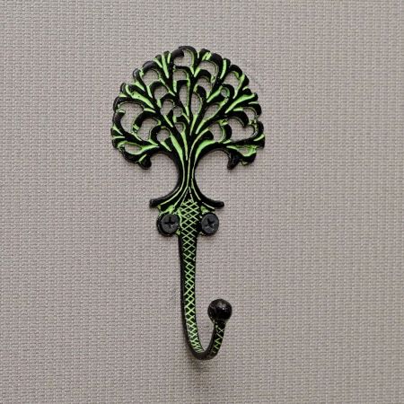 Antique Green Brass Tree Hooks for Hanging